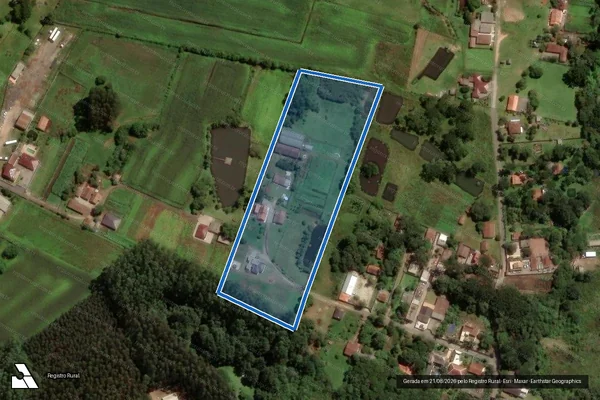 Imagem de satélite de PARTE IDEAL DA MATRICULA 16.286 - Parte 1 em São José dos Pinhais - PR