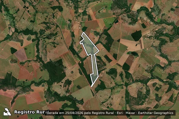 Imagem de satélite de Fazenda Boa Vista - Riacho - Parcela 1 em Cezarina - GO
