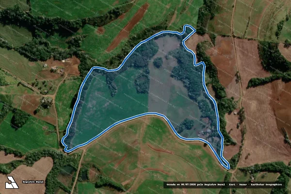 Imagem de satélite de Lotes Rurais nº 02, 20, 21 e 22 - Parte 1 em Marmeleiro - PR