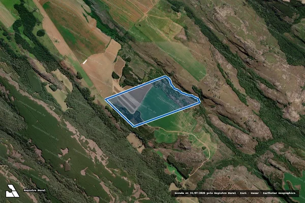 Imagem de satélite de Fazenda Rincão do Posto - Parte 1 em Piraí do Sul - PR