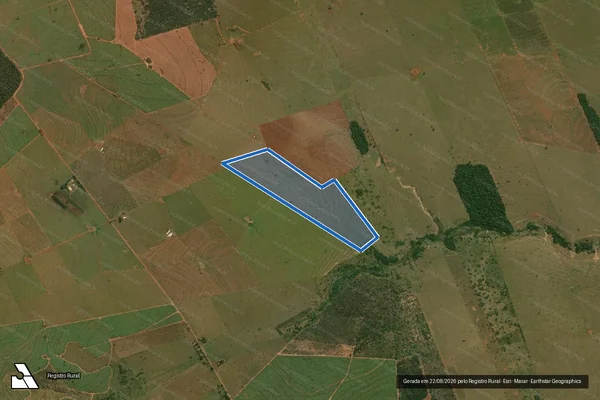 Imagem de satélite de Fazenda Vasconcelos - LOTE 08 em Teodoro Sampaio - SP