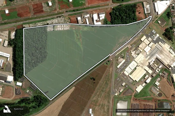 Imagem de satélite de ÁREA DE TERRAS RURAIS em Chapecó - SC
