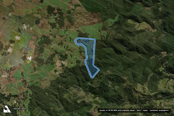 Imagem de satélite de Fazenda Santarem - Parte 1 em Água Doce - SC
