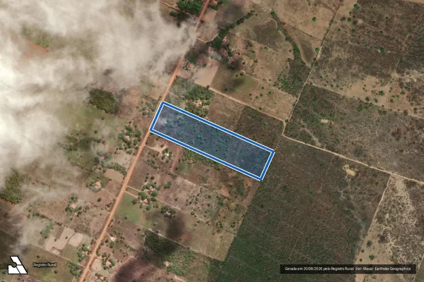Imagem de satélite de LOTE 13, Q12 ? AGROVILA ? PA SÃO VICENTE - Gleba 13 em Flores de Goiás - GO