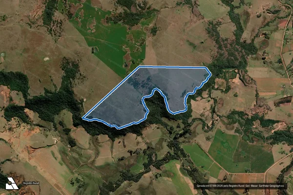 Imagem de satélite de Estância da Cordilheira V - Única em São Francisco de Assis - RS