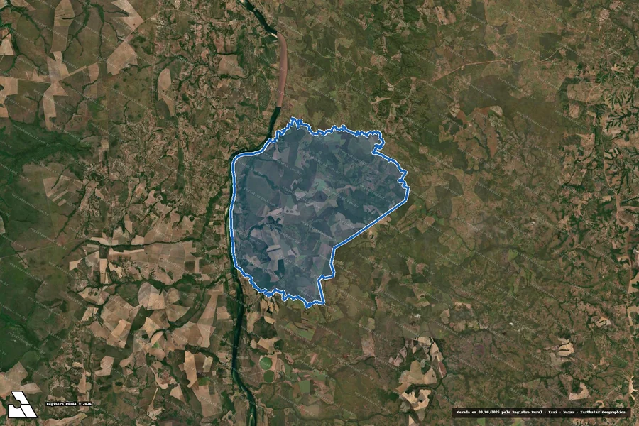 Imagem aérea do item B