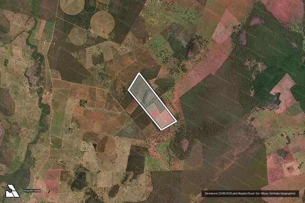 Imagem de satélite de Fazenda Santa Maria - GLEBA 02 em Jaíba - MG