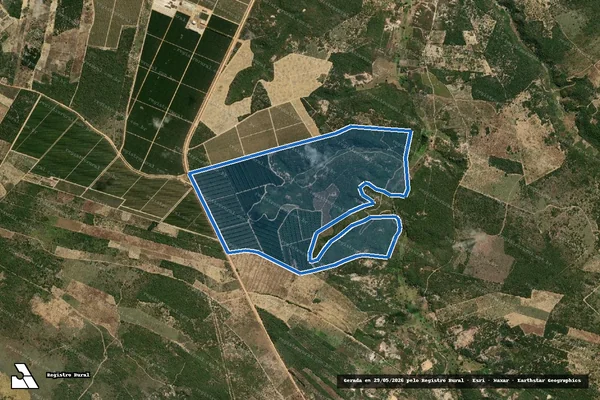Imagem de satélite de FAZENDA COMPOSTELA  - GLEBA 01 em Águas Vermelhas - MG
