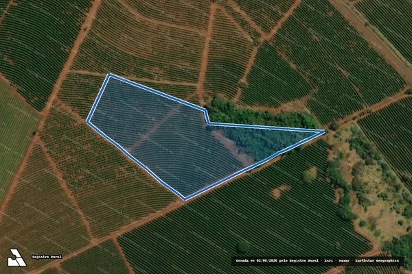Imagem de satélite de Fazenda Jacarandá, Aterradinho e Lage - Gleba 03 em Ibiraci - MG