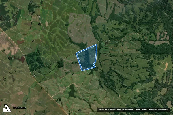 Imagem de satélite de Invernadinha de São Jorge - Matrícula 4.565 ? Parcela 2 em General Câmara - RS