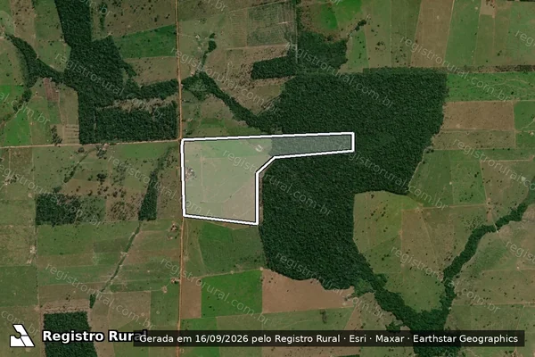 Imagem de satélite de SÍTIO BELA VISTA ? GLEBA TERRA FIRME - SÍTIO BELA VISTA em São Francisco do Guaporé - RO