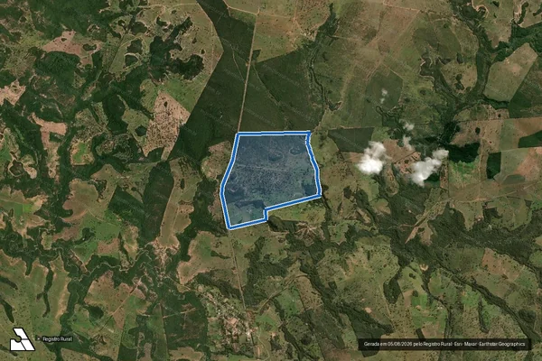 Imagem de satélite de Fazenda São Pedro / Parte 1 em Camapuã - MS