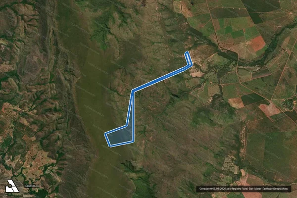 Imagem de satélite de FAZENDA TAMBORIL ou FORQUILHINHA - GLEBA 02-A _ MARCIO em Arinos - MG