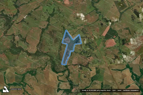 Imagem de satélite de FAZENDA SÃO JOÃO - Parte 1 em Paranaíba - MS