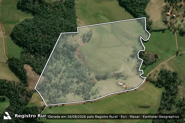 Imagem de satélite de SÌTIO GUBERT - SÌTIO GUBERT - GLEBA A em Vargeão - SC
