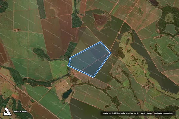 Imagem de satélite de Fazenda Barroso ou Engenho Barroso - PARTE 1 em Uruaçu - GO