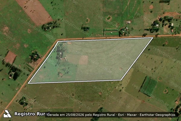 Imagem de satélite de P.A. VICENTE DE PAULA SILVA - Lote 37 em Paranhos - MS