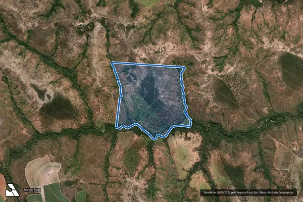 Imagem de satélite de FAZENDA CAPÃO OU LAGES, Lugar denominado BARREIRO NOVO - Parte 1 em João Pinheiro - MG