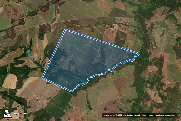 Imagem de satélite de FAZENDA BREJÃO, PARTE DOS  LOTES 1, 2 E  LOTE 3  DO LOTEAMENTO BREJÃO DO BARREIRO em Cristalândia - TO