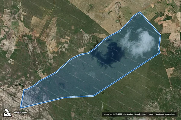 Imagem de satélite de FAZENDA MINERVA - GLEBA I em Morro do Chapéu - BA