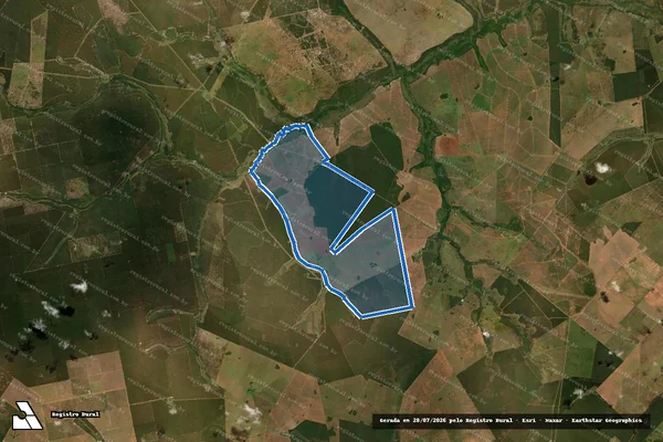 Imagem de satélite de FAZENDA SÃO FÉLIX / Gleba E em Ribas do Rio Pardo - MS