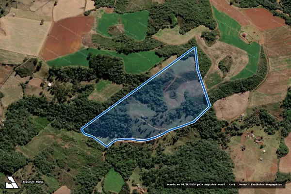 Imagem de satélite de Lote 35-P.A. FAXINAL DOS DOMINGUES I - GLEBA A em Fraiburgo - SC