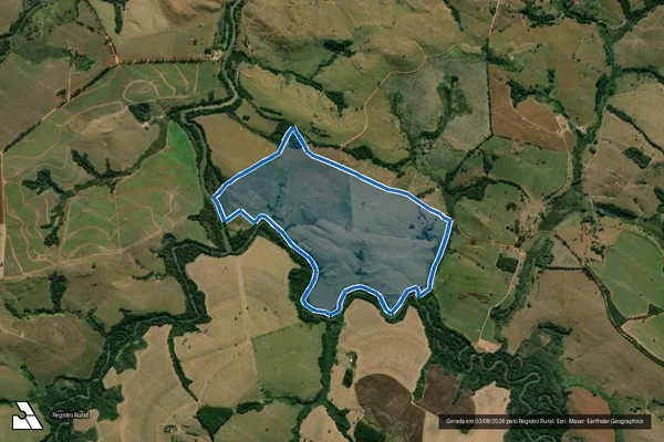 Imagem de satélite de Fazenda Bananal ? Parte 03 - Gleba 01 em Passos - MG