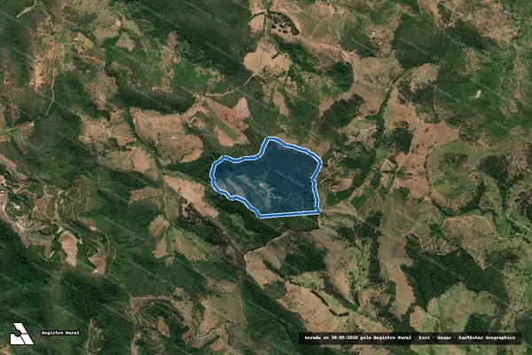 Imagem de satélite de Sítio Monte Verde - Parcela 1 em Aimorés - MG