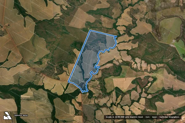 Imagem de satélite de Fazenda Vale do Rio Bonito em Água Boa - MT