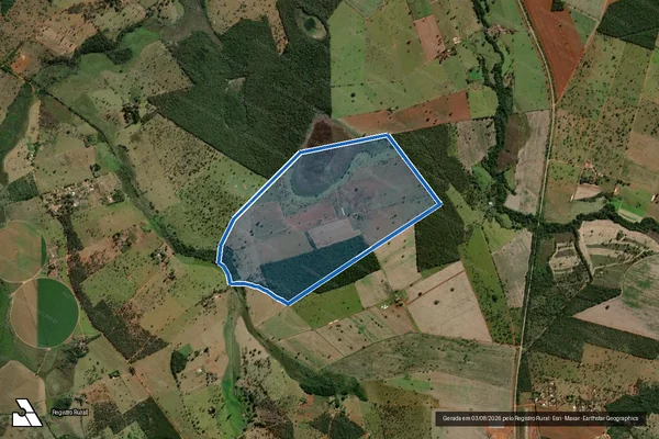 Imagem de satélite de FAZENDA RAPOSO - Parcela 1 em Bom Despacho - MG