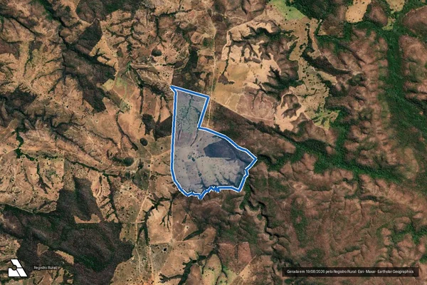 Imagem de satélite de Fazenda Jatai Den. Vaqueta  - Parte 1 em São Domingos - GO