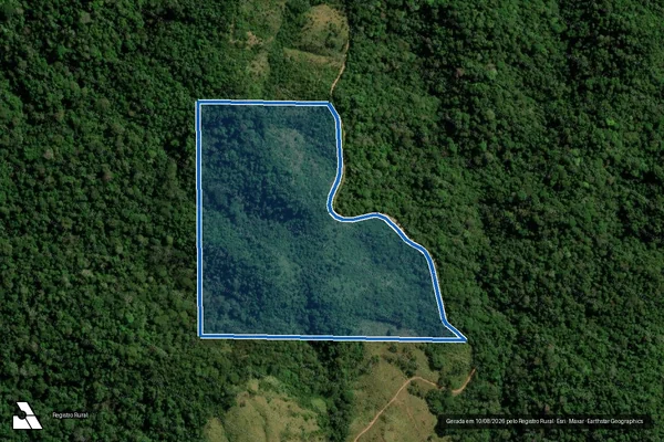 Imagem de satélite de LOTE 04 -  FAZENDA SANTA MARIA - GLEBA 03 - P.F GUAJARÁ MIRIM - SETOR RIO BRANCO III - LOTE 04 ? A Parte1 em Nova Brasilândia D'Oeste - RO