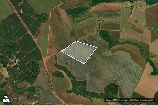Imagem de satélite de FAZENDA SANTANA DO PARAÍSO - 001 em Patos de Minas - MG