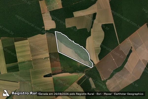 Imagem de satélite de FAZENDA 3F ? MAT. 1291 - FAZENDA 3F - PARCELA A em Feliz Natal - MT