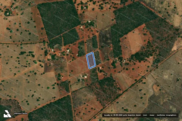 Imagem de satélite de PA MAMONEIRAS LOTE 14 AGROVILA - Parte 1 em Natalândia - MG