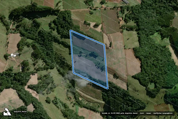 Imagem de satélite de Sitio Zanotti -  Gleba 01 em Videira - SC