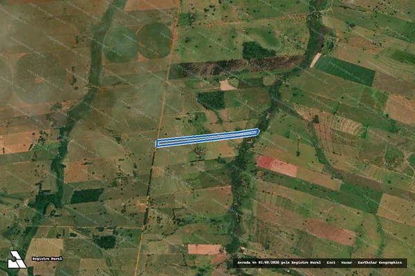Imagem de satélite de Sítio São Luiz - PARTE 1 em Ribeirão dos Índios - SP