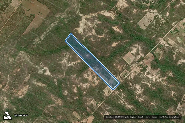 Imagem de satélite de PA FAZENDA PALHEIROS - LOTE 250/parte 1 - Parte 1 em Açu - RN