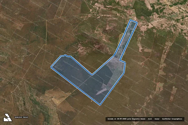 Imagem de satélite de FAZENDA SAO LUCAS em Curimatá - PI