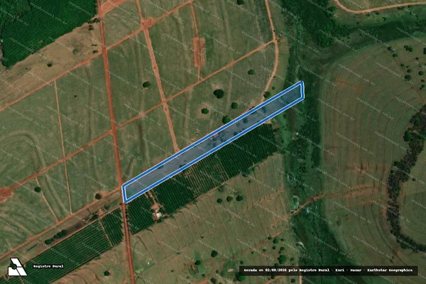 Imagem de satélite de Sítio Santo Antônio - GLEBA D em Santa Albertina - SP