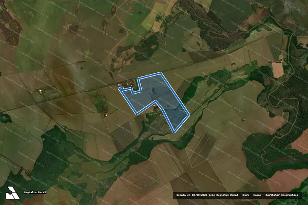 Imagem de satélite de FAZENDA SANTO ANDRÉ ? REMANESCENTE - GLEBA A em Maracaju - MS