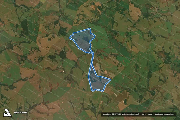 Imagem de satélite de Fazenda dos Gatos - Parte 1 em Vacaria - RS