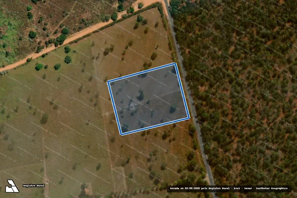 Imagem de satélite de FAZENDA SERRA NEGRA - GLEBA 02 em Santana do Riacho - MG