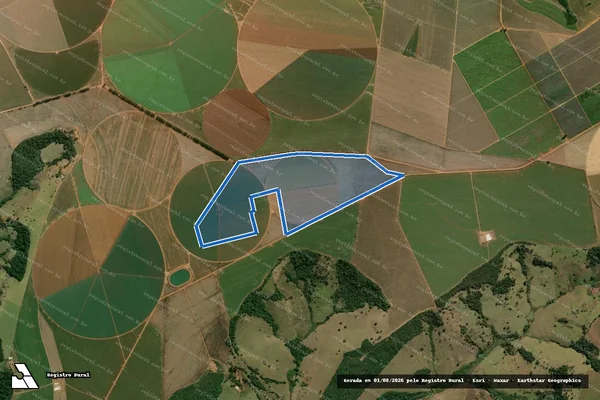 Imagem de satélite de Fazenda São Francisco - Fazenda São Francisco em Perdizes - MG