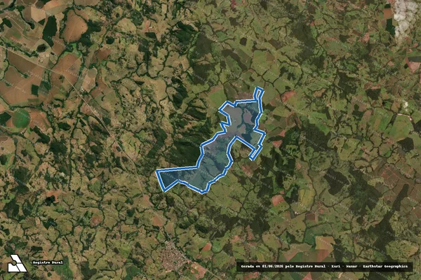 Imagem de satélite de FAZENDA TRÊS MORROS E SERRINHA em Itauçu - GO