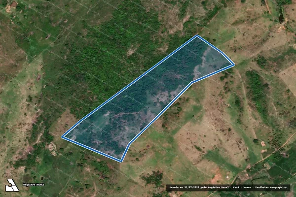 Imagem de satélite de FAZENDA SAO GERALDO - LOTE 25 em Itanhém - BA