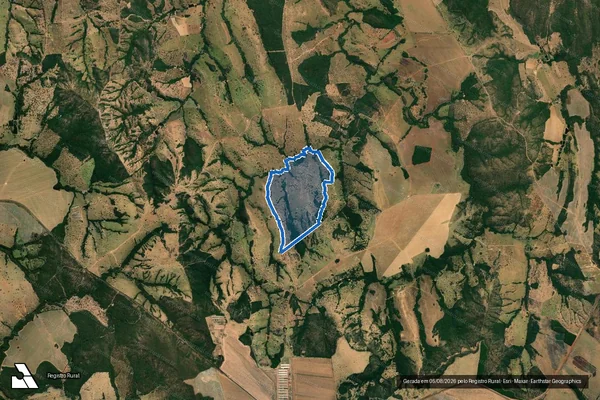 Imagem de satélite de FAZENDA OURO FINO - 001 em Urutaí - GO