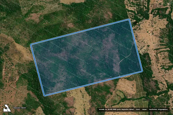 Imagem de satélite de GLABA 07, DESMEMBRADA DO LOTE 08 - 15ª ETAPA LOTEAMENTO ARAGUACEMA - PARTE 1 em Dois Irmãos do Tocantins - TO