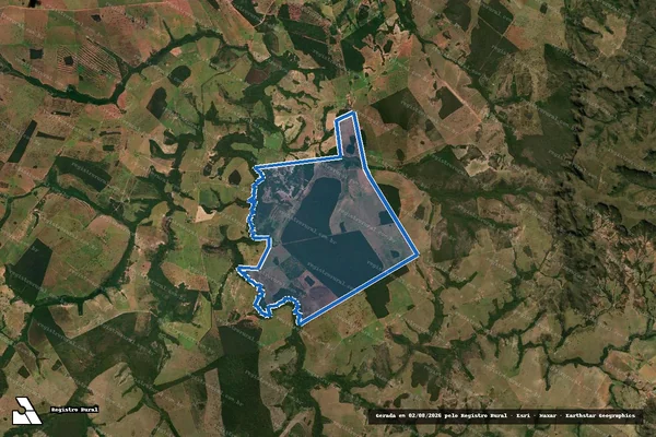Imagem de satélite de FAZENDA RUBI E SAFIRA - FAZENDA RUBI E  SAFIRA em Rio Negro - MS