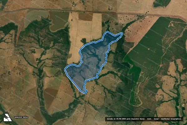 Imagem de satélite de Fazenda São Mateus do Lado Direito  - Fazenda São Mateus do Lado Direito em Comendador Gomes - MG